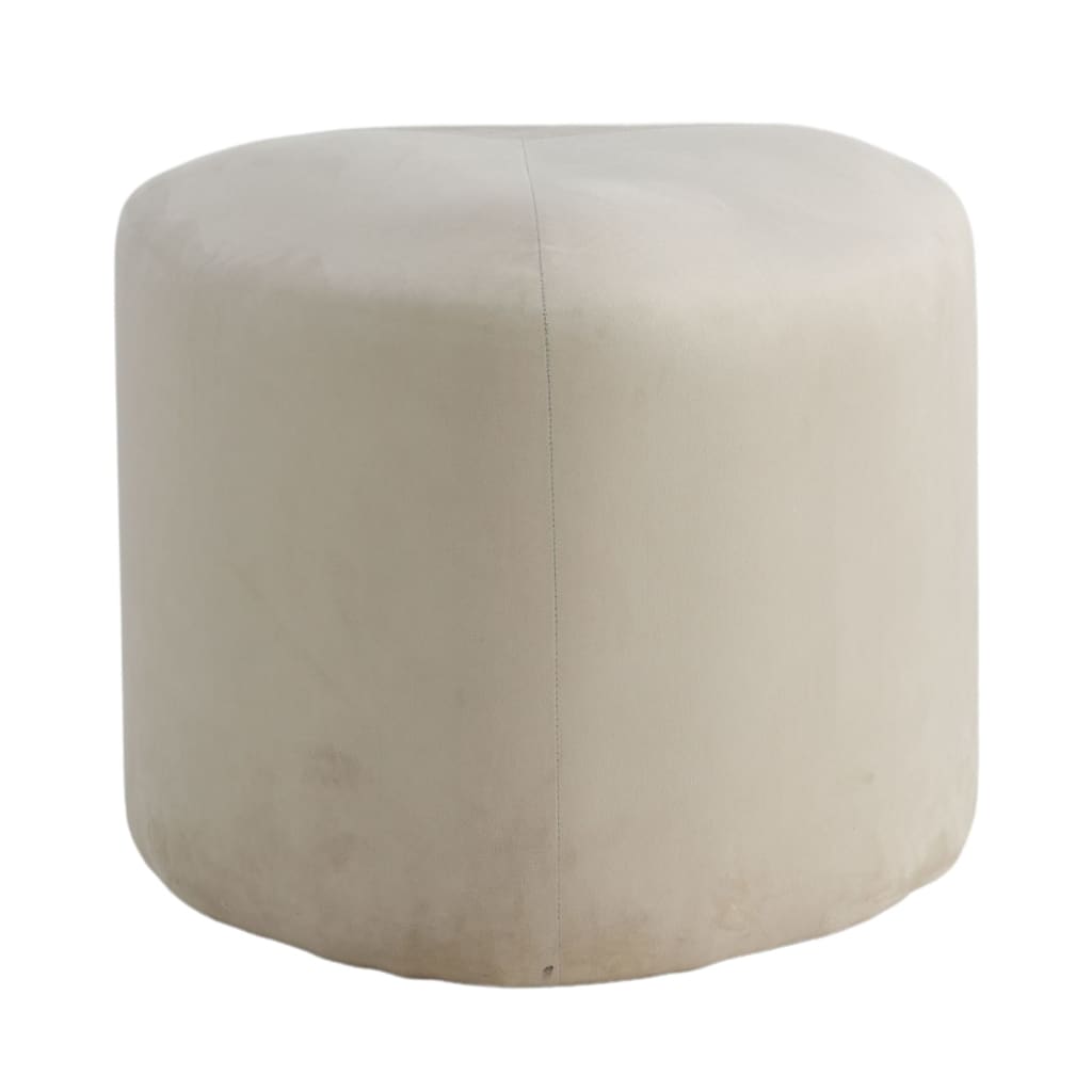 Venture Home Pouf Peg 46x46x41 cm velours côtelé gris