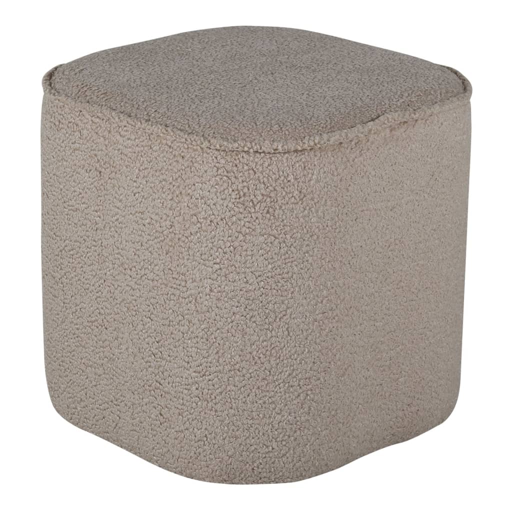 Venture Home Pouf Piff 44x44x41 cm peluche beige