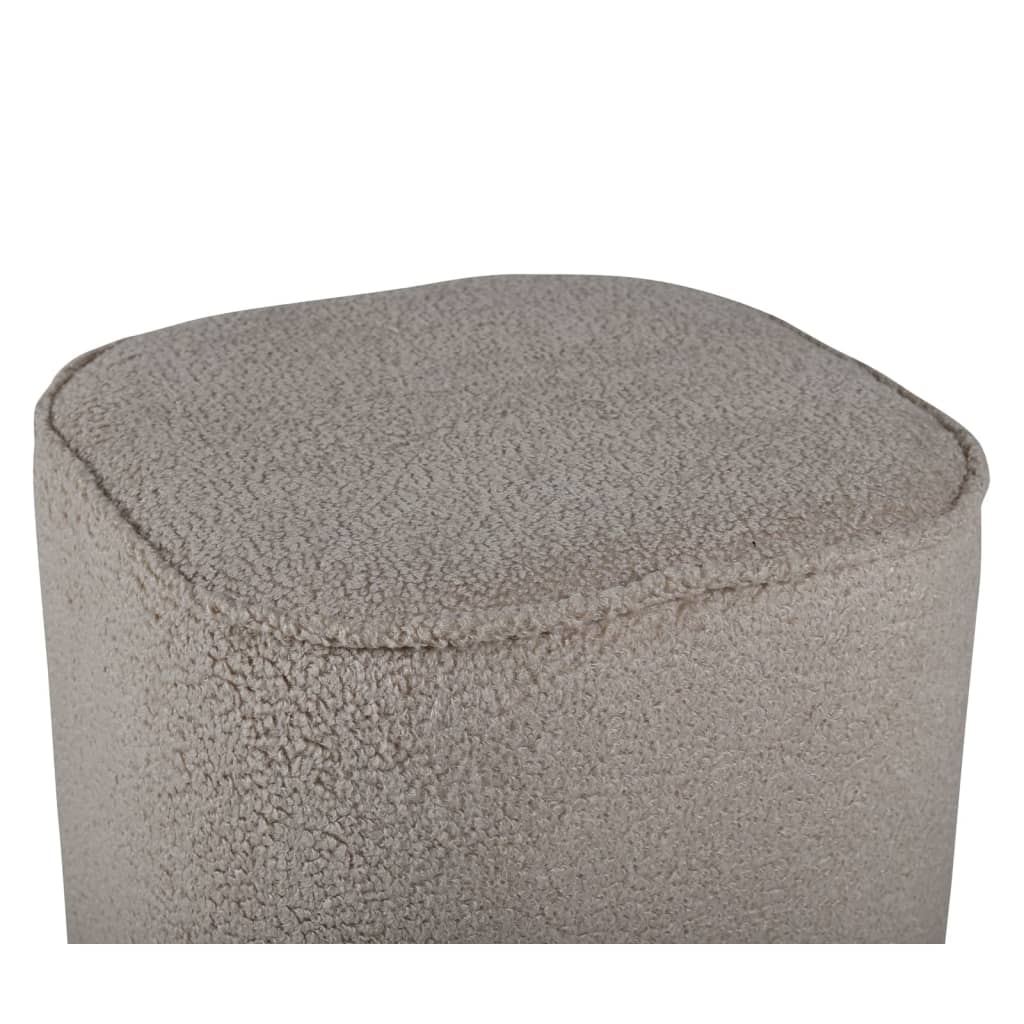 Venture Home Pouf Piff 44x44x41 cm peluche beige