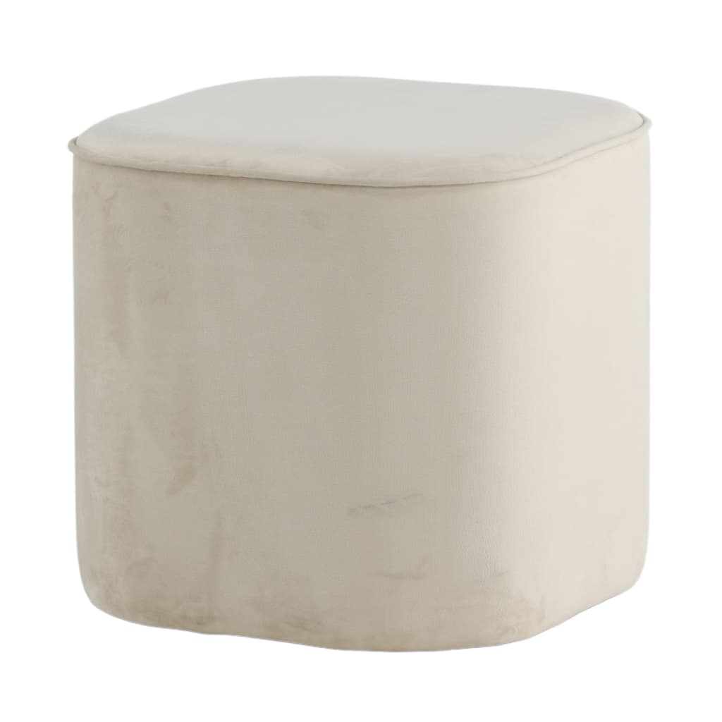 Venture Home Pouf Piff 44x44x41 cm peluche beige