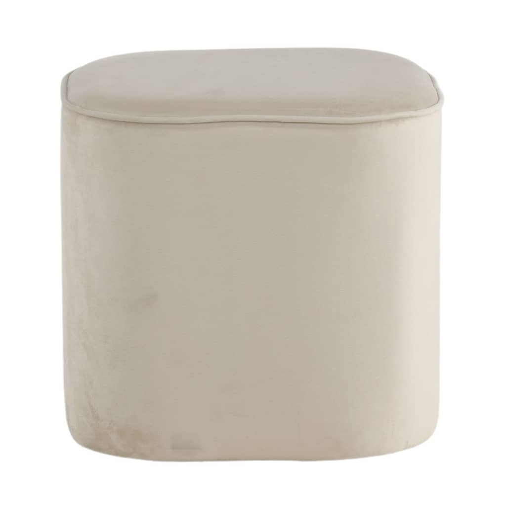 Venture Home Pouf Piff 44x44x41 cm peluche beige