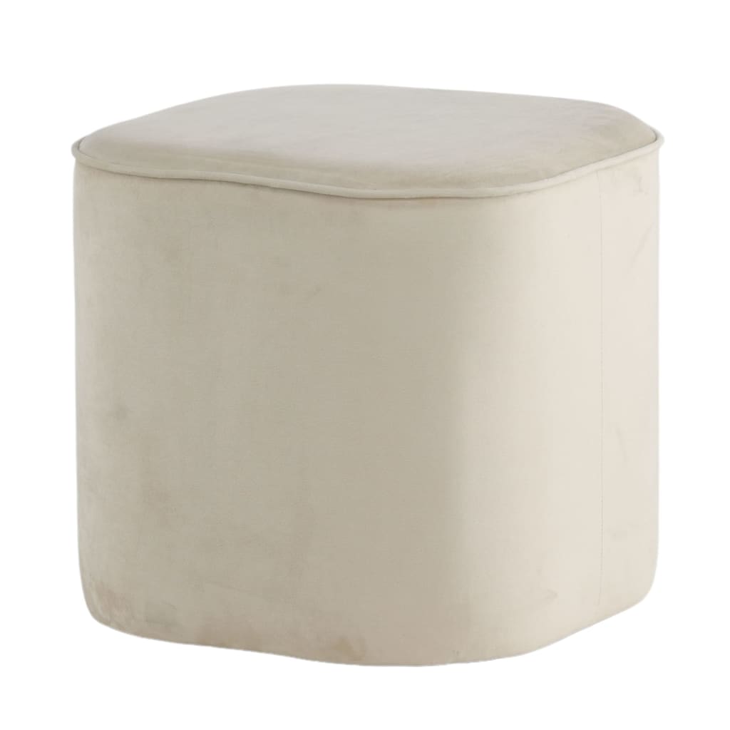 Venture Home Pouf Piff 44x44x41 cm peluche beige