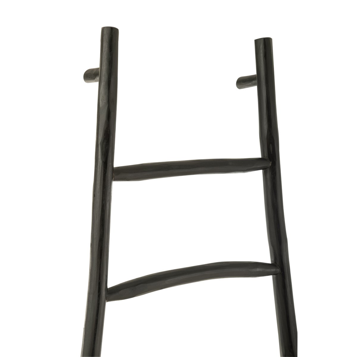 J-Line Ladder 6 Stappen Teak Hout Zwart