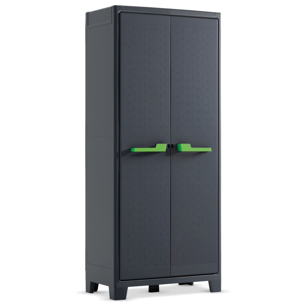 Keter Armoire de rangement Moby basse 100 cm gris graphite