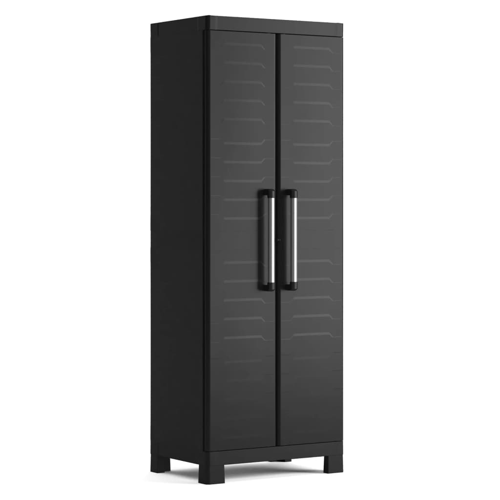 Keter Armoire de rangement basse Detroit XL noir