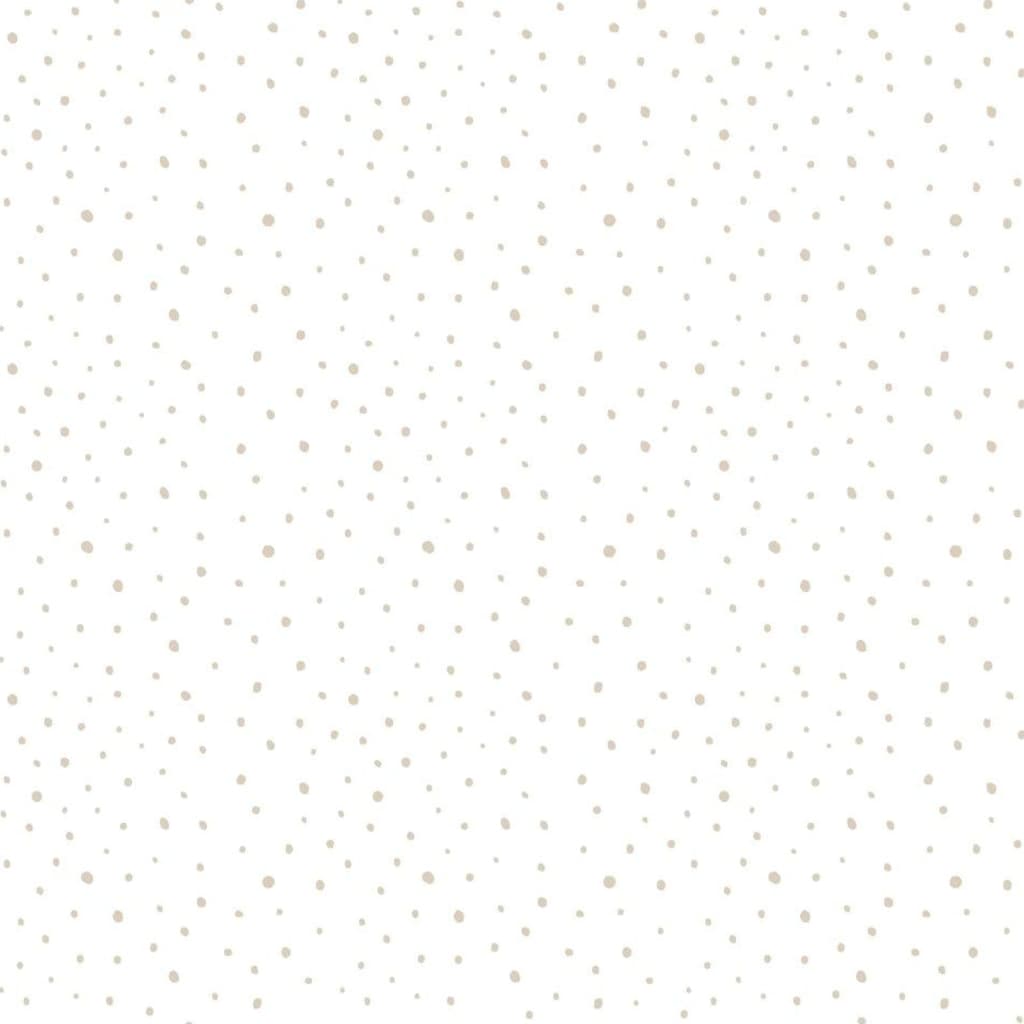 Noordwand Behang Mondo baby Confetti Dots wit//beige