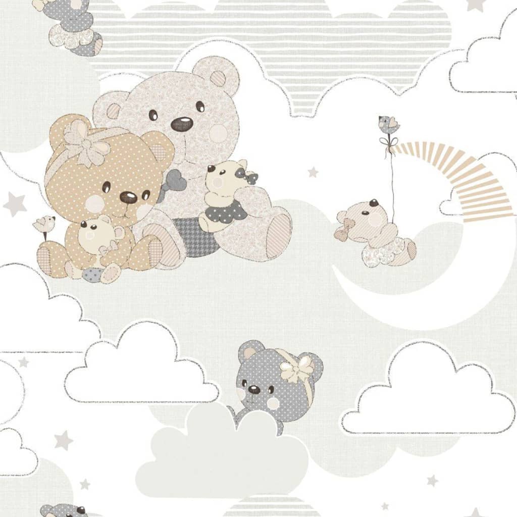 Noordwand Behang Mondo baby Hug Bears en beige