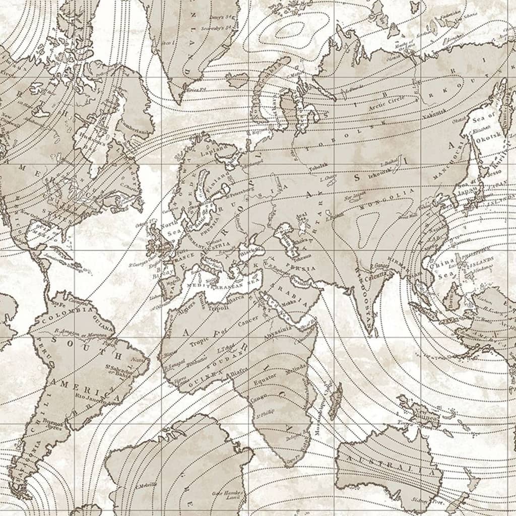 Noordwand Behang Friends & Coffee The World Map