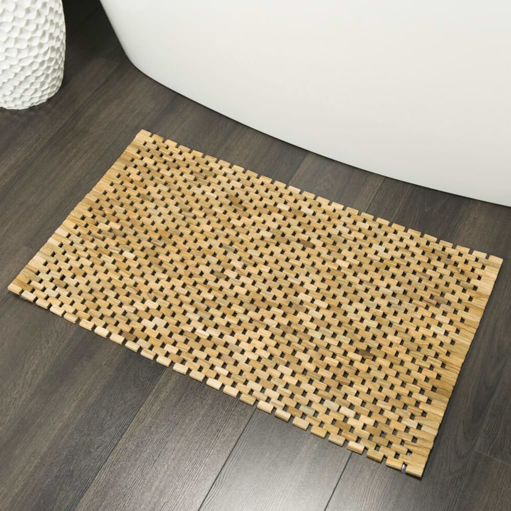 Tapis de bain Sealskin Woodblock 52x90 cm naturel