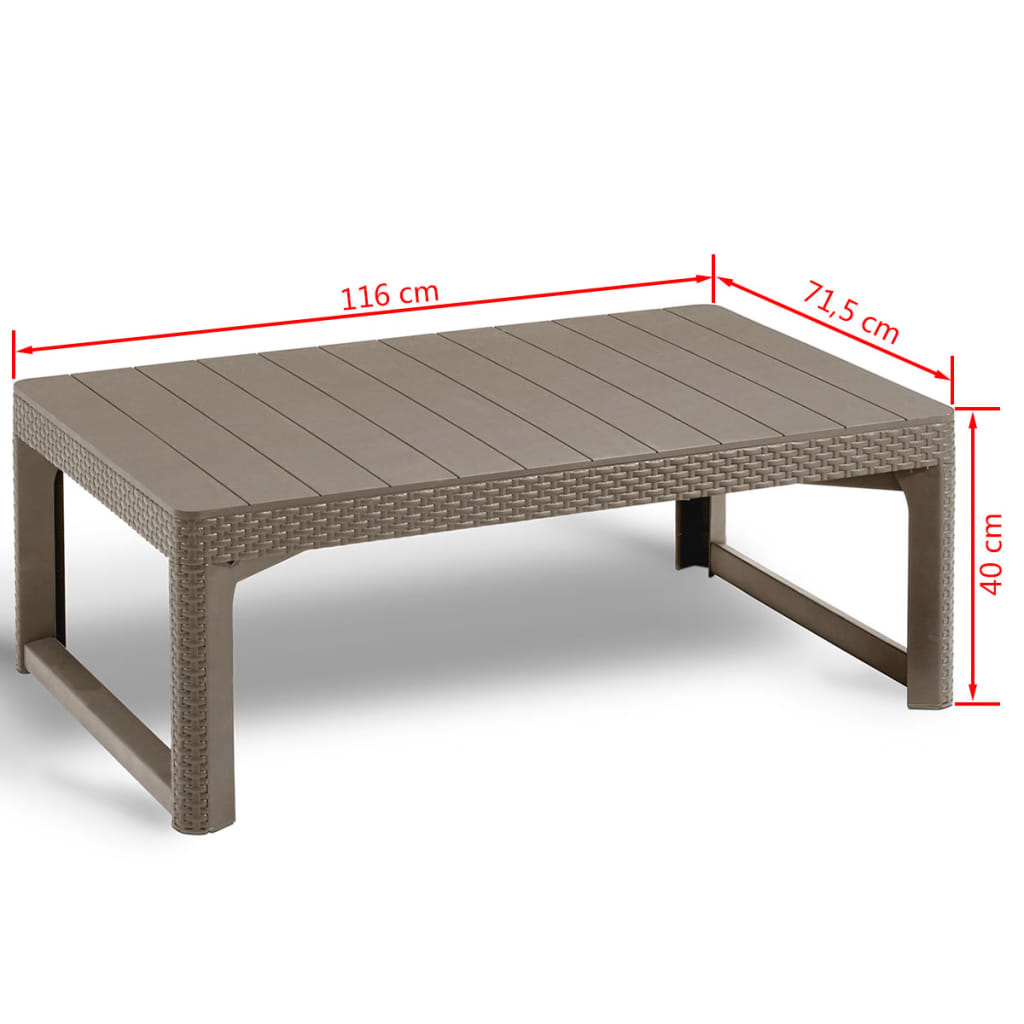 Keter Tuintafel Lyon grafietkleurig 232300