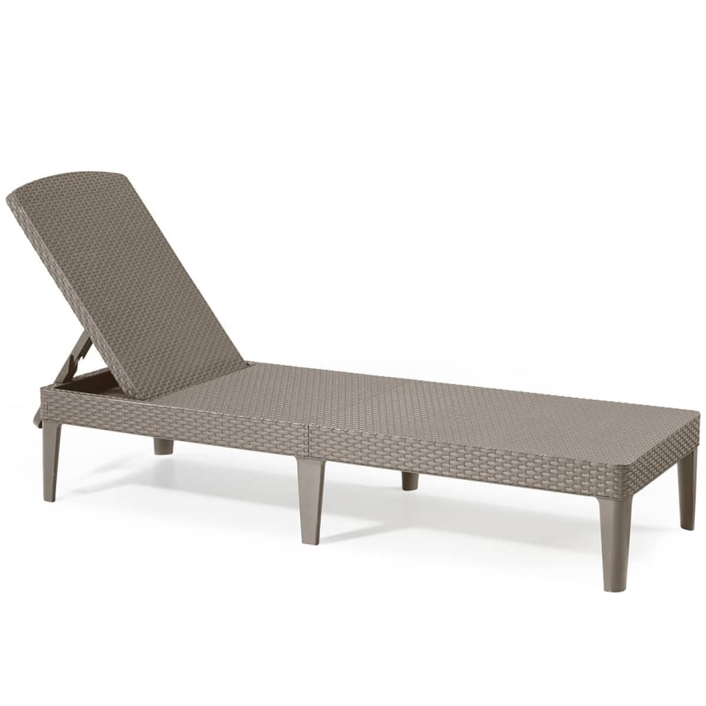 Keter Chaise longue avec coussin Jaipur couleur graphite