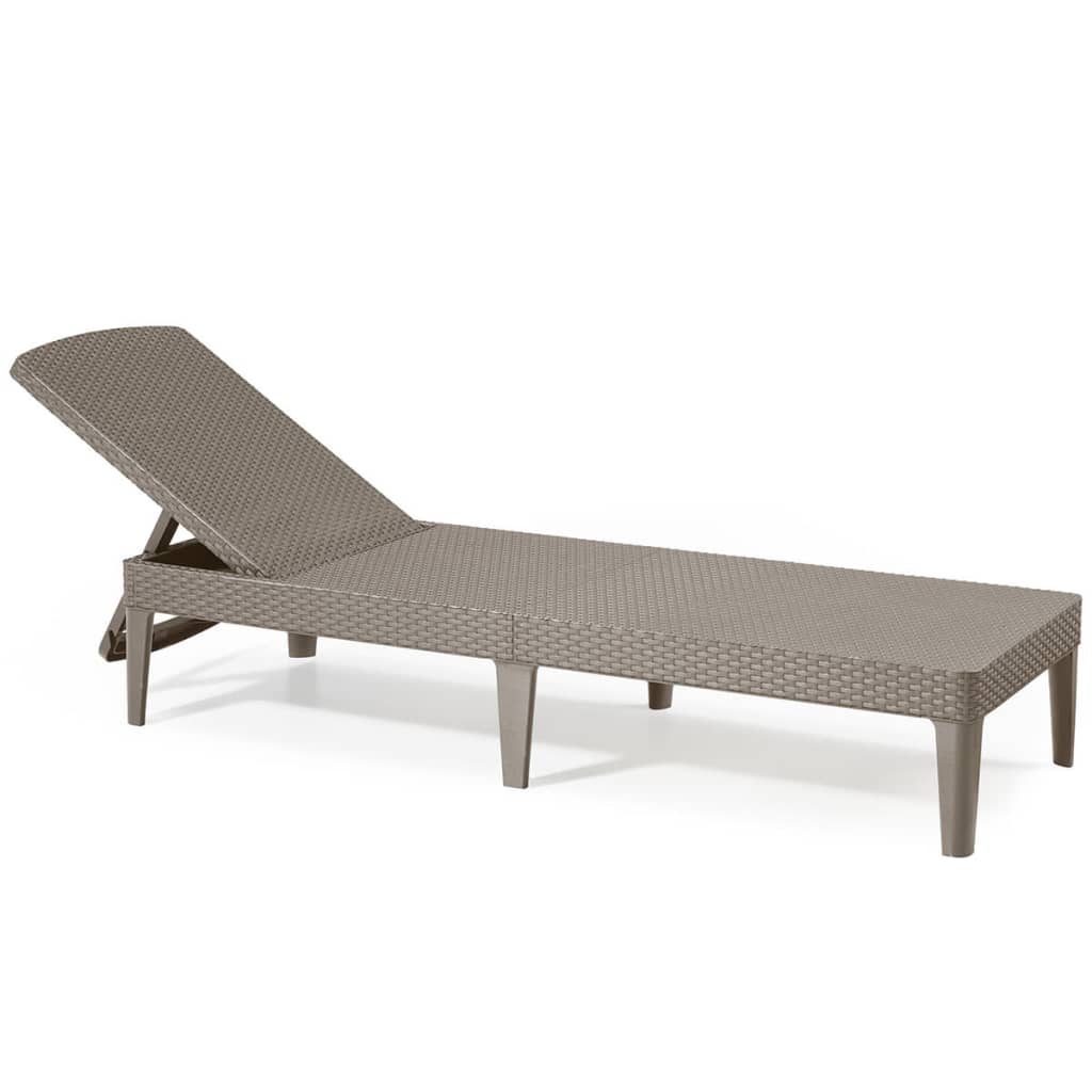 Keter Chaise longue avec coussin Jaipur couleur graphite