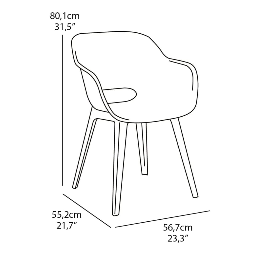 Keter Tuinstoelen Akola 2 st