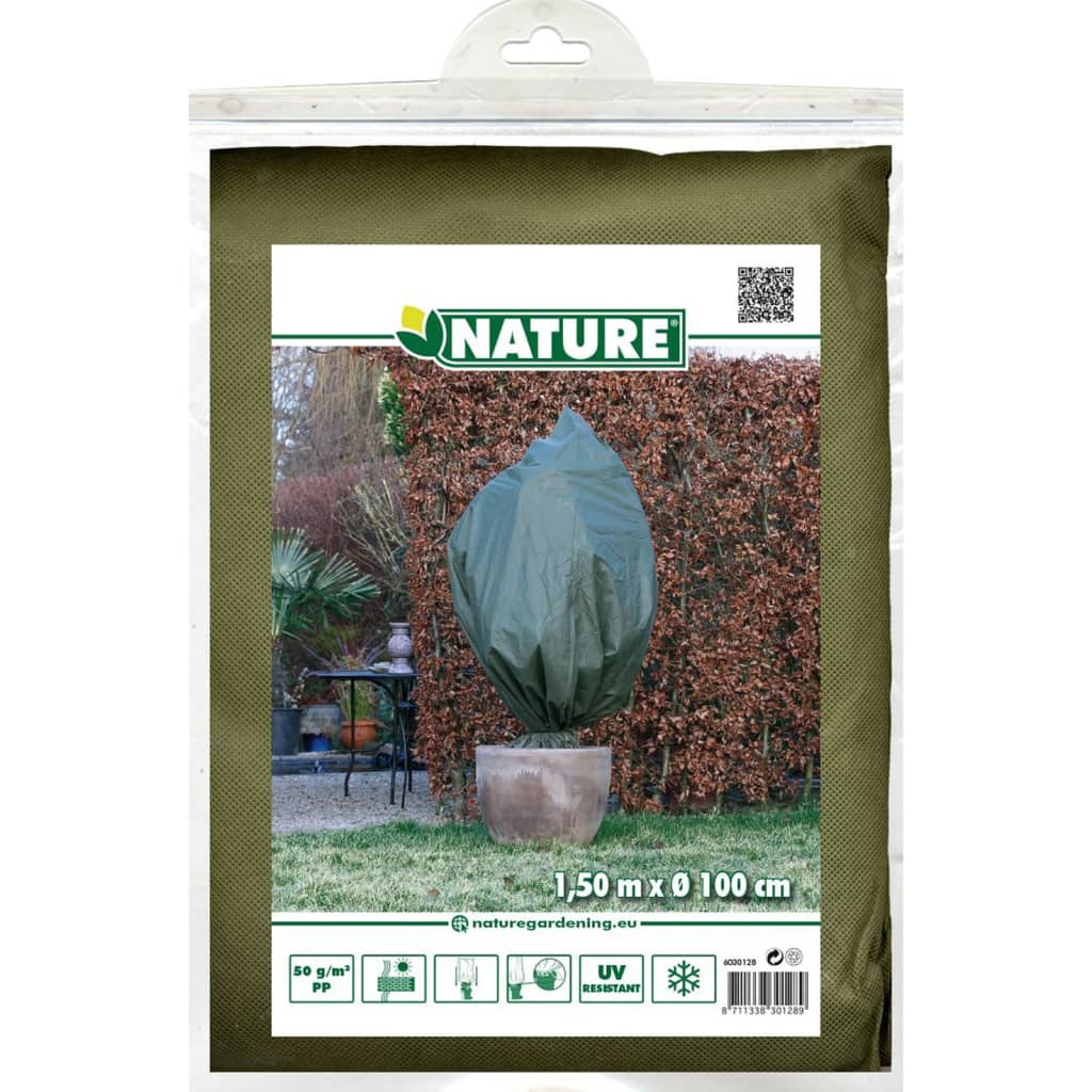 Nature Wintervliesdoekhoezen 2 st 50 g/m² 150x75 cm groen