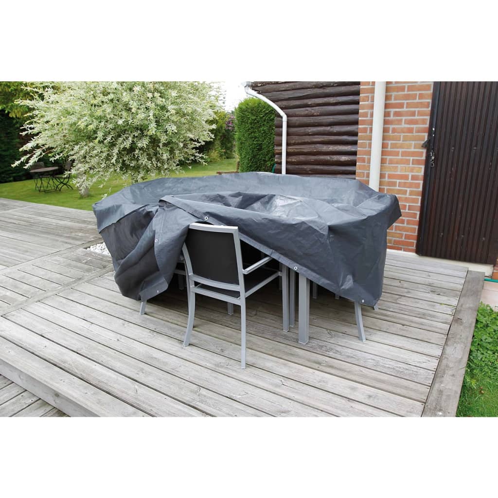 Housse de salon de jardin Nature pour table ronde 118x70 cm