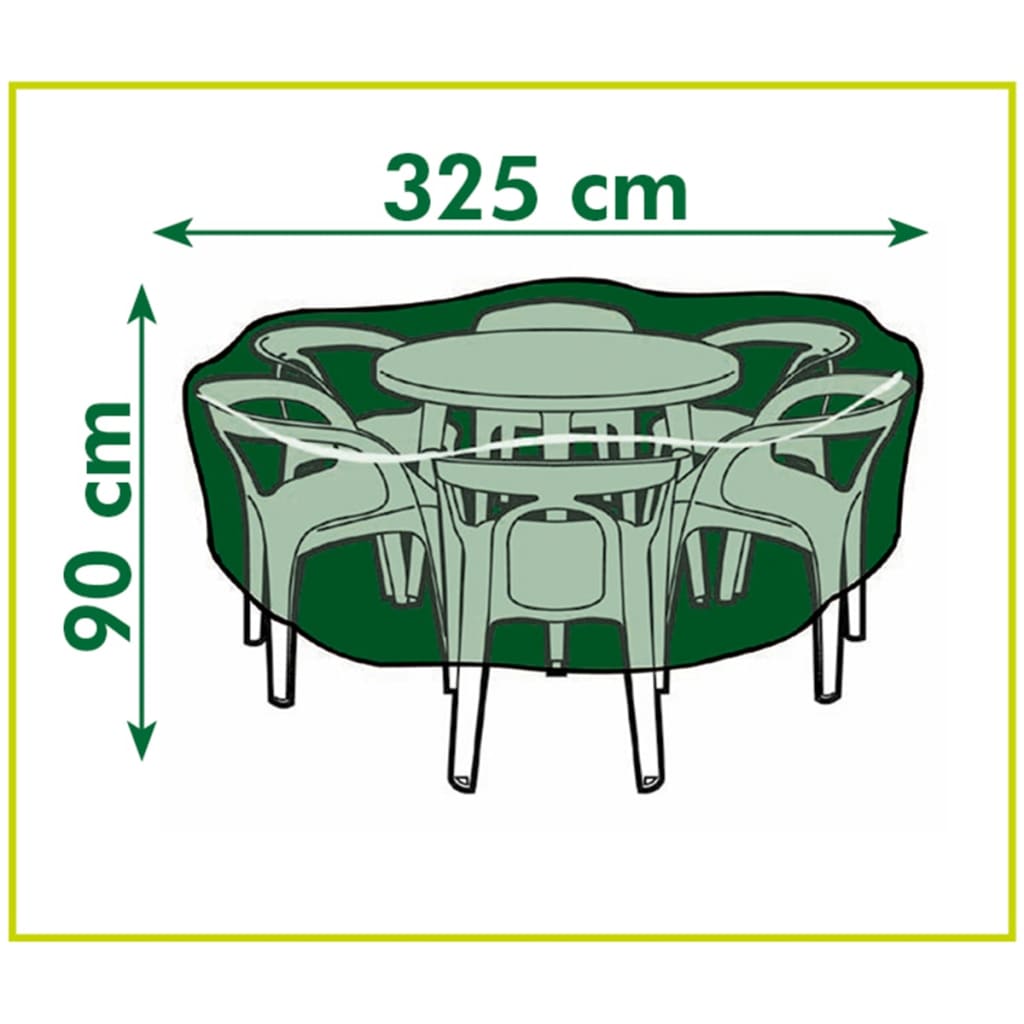 Housse de salon de jardin Nature pour table ronde 118x70 cm