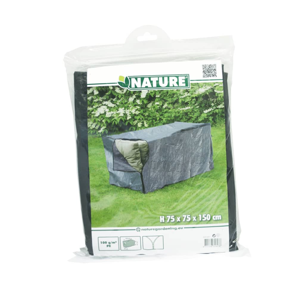 Nature Housse de protection pour coussins de jardin 150x75x75 cm