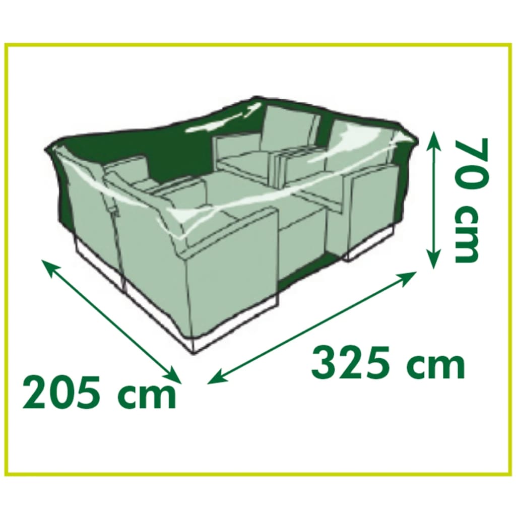 Nature Tuinmeubelhoes voor lage tafel en stoelen 200x200x70 cm