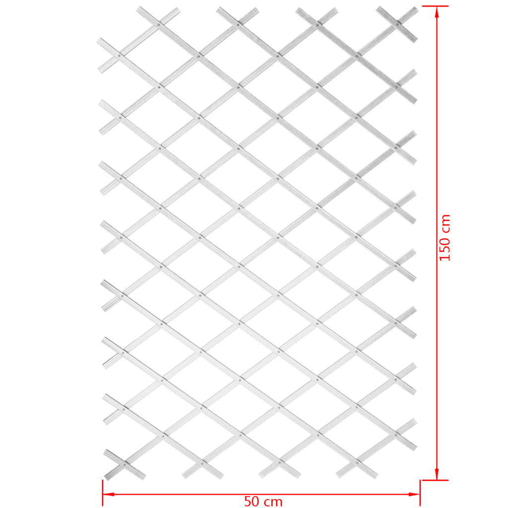 Treillis de jardin nature 50x150 cm PVC 6040702