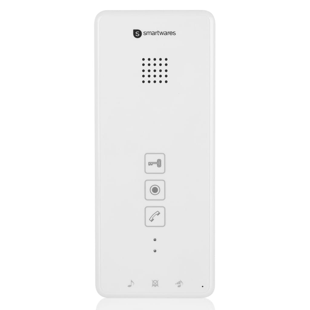 Smartwares Audio-intercomsysteem 4 appartementen 20,5x8,6x2,1 cm wit