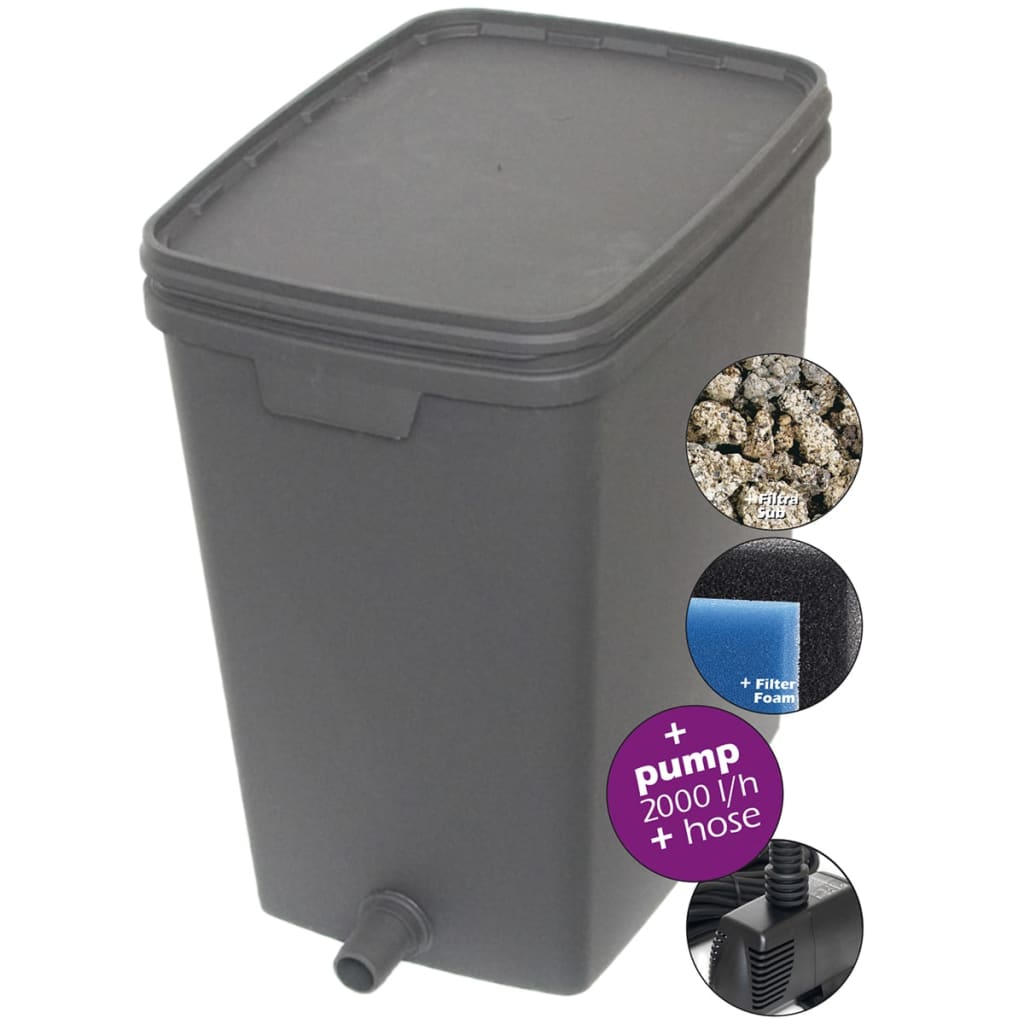 Velda Vijverfilter 35 L met pomp 2000 L 146039