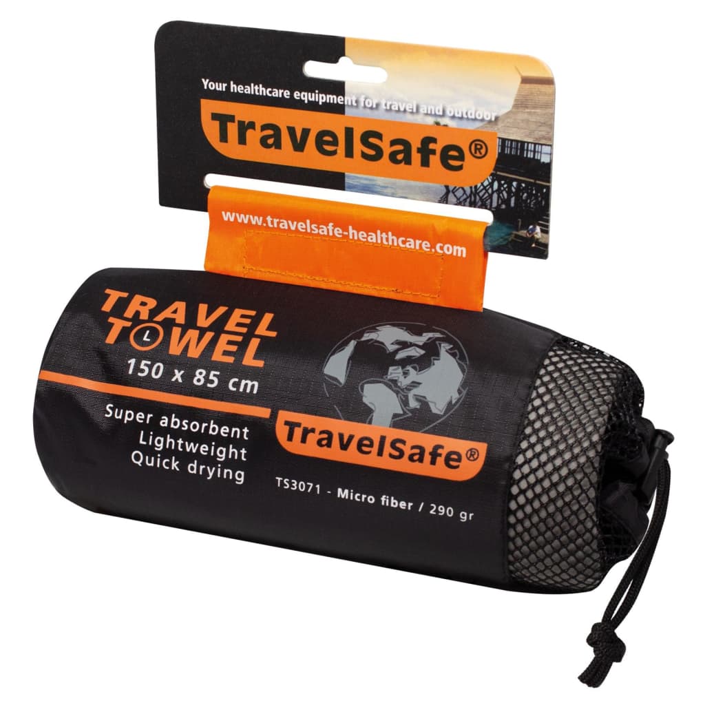 Travelsafe Reishanddoek S microvezel koningsblauw TS3051