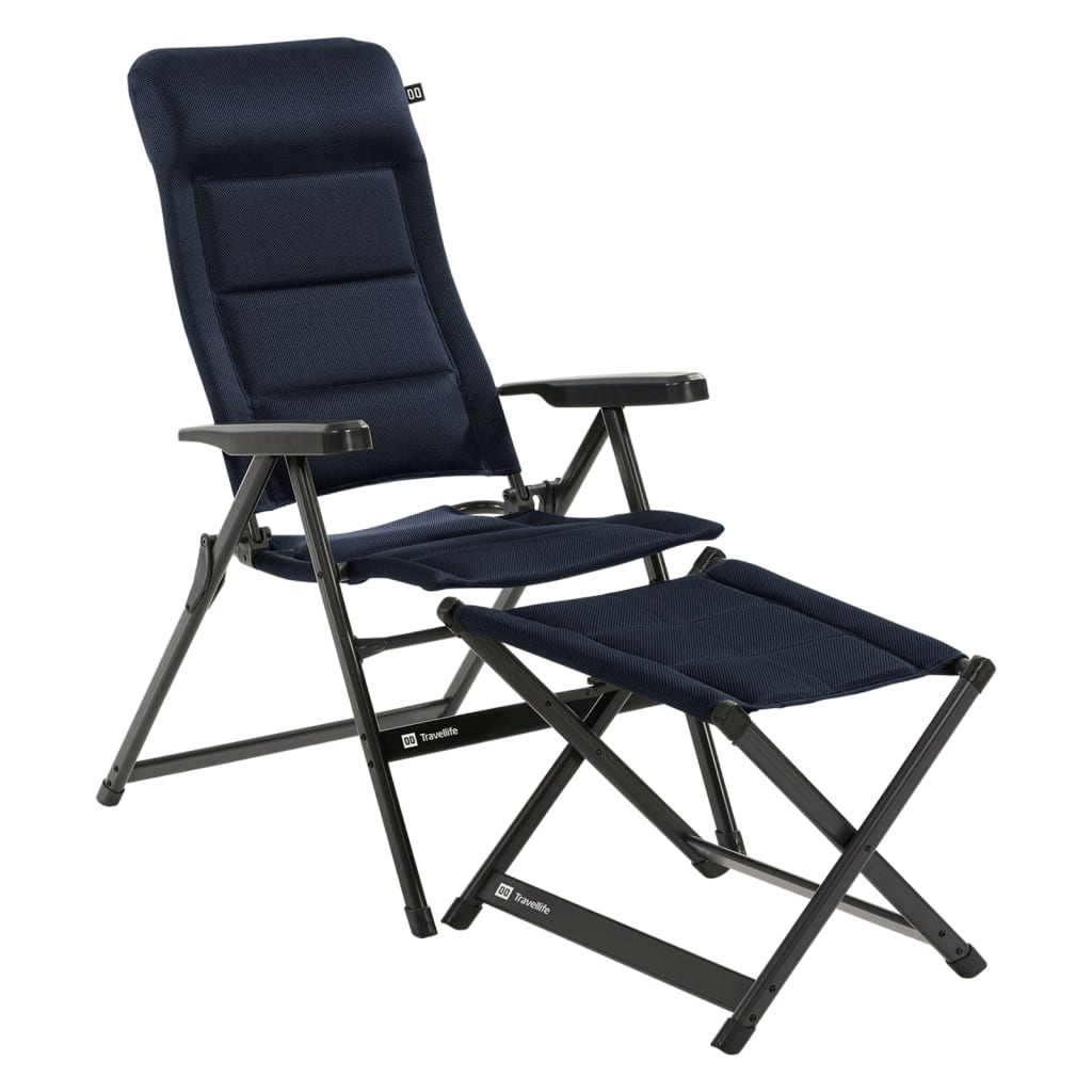 Travellife Tuinstoel verstelbaar Barletta Comfort L blauw