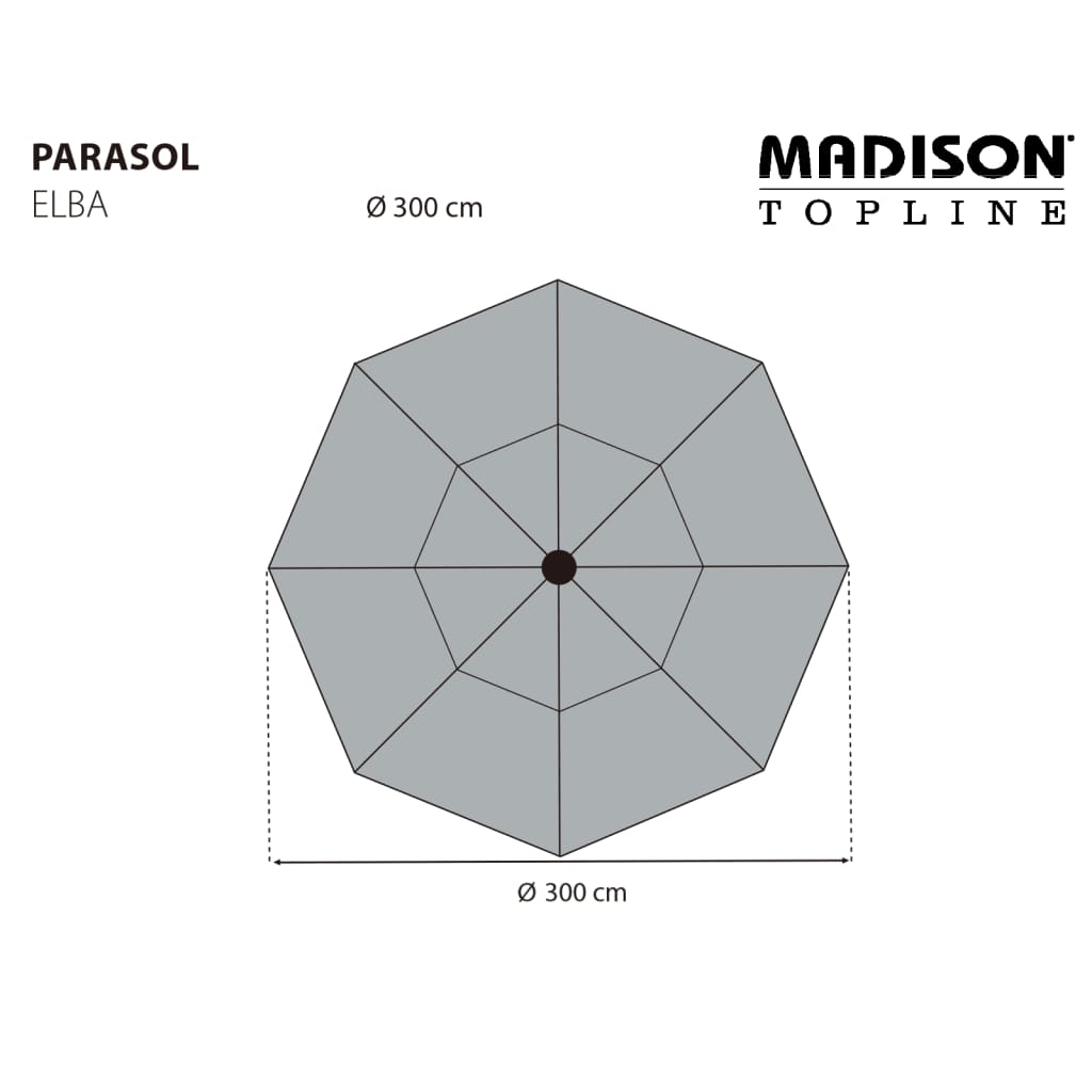 Madison Parasol Elbe 300 cm