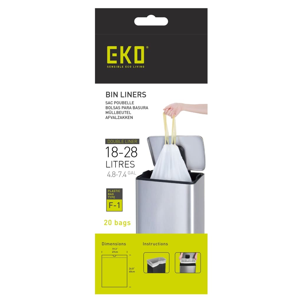 EKO Afvalzakkenset C 24x20 st 10-15 L wit