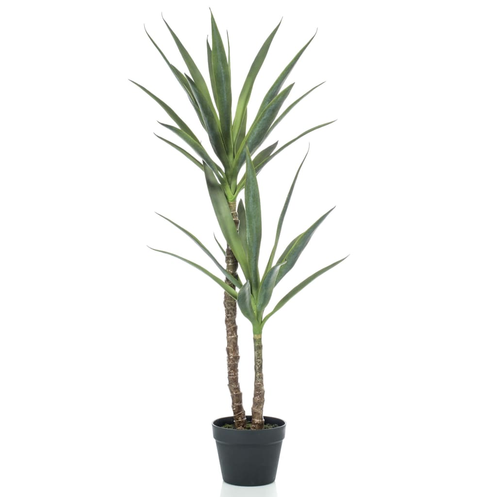 Plante artificielle émeraude en pot de yucca 110 cm