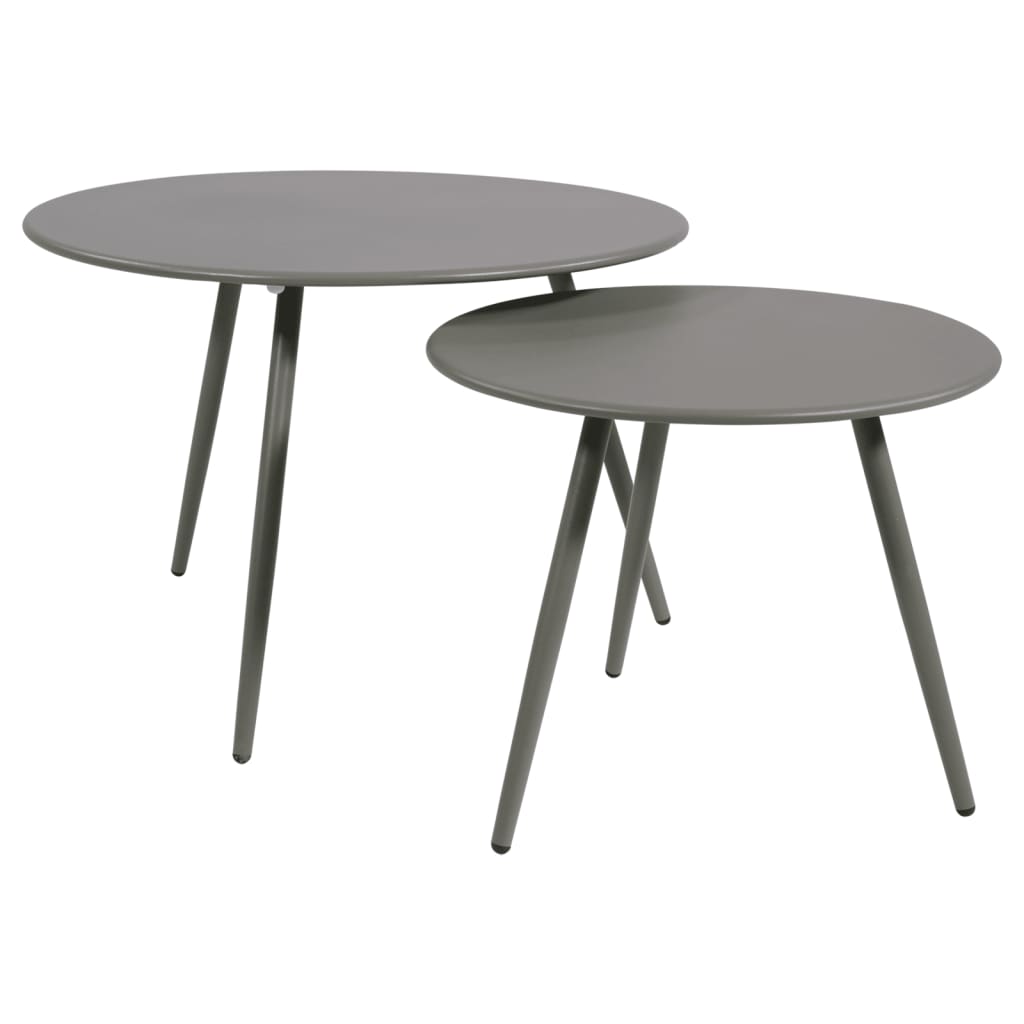 Lesli Living Table d'appoint Rafael 60x41 cm gris