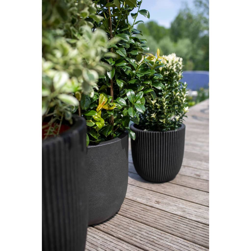 Capi Pot de fleurs Urban Smooth 43x41 cm noir KBL933