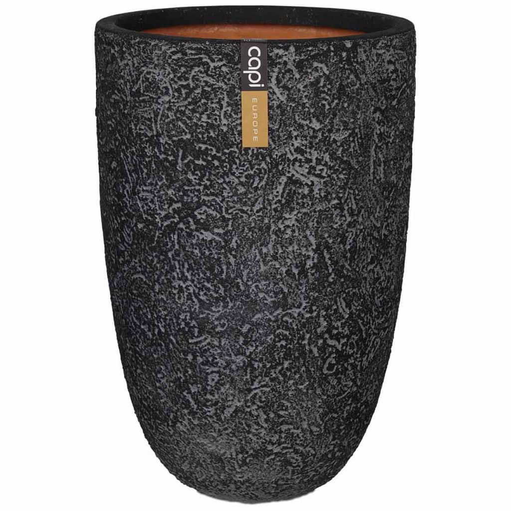 Capi Pot de fleurs Nature Rock élégant 35x58 cm anthracite PKRCZ221