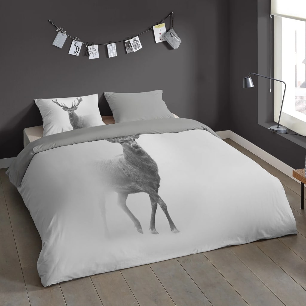 Pure Housse de couette CERF GRIS 135x200 cm