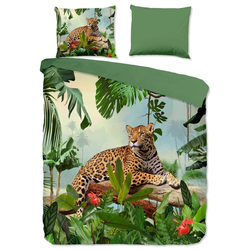 Good Morning Housse de couette JUNGLE 200x200/220 cm multicolore