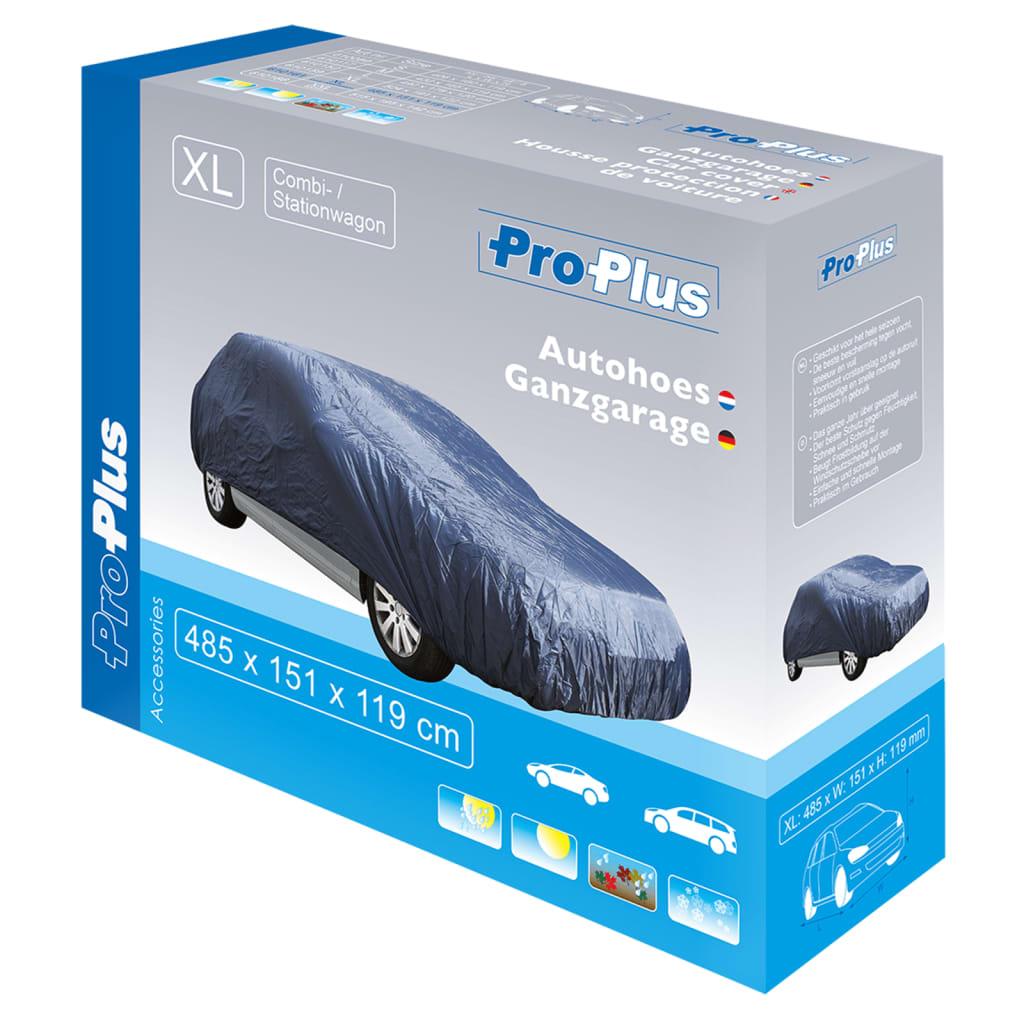 ProPlus Autohoes S 406x160x119 cm donkerblauw