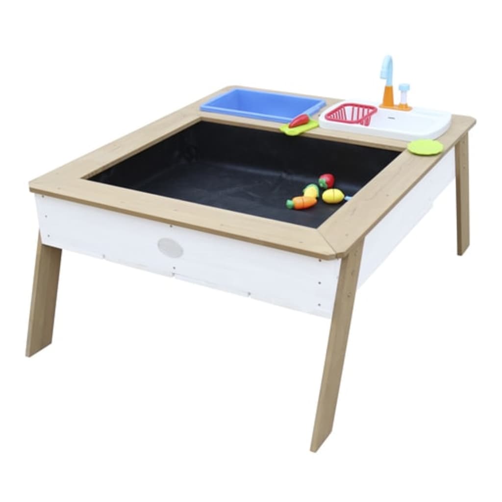 AXI Zand- en watertafel Linda met speelkeuken bruin en wit