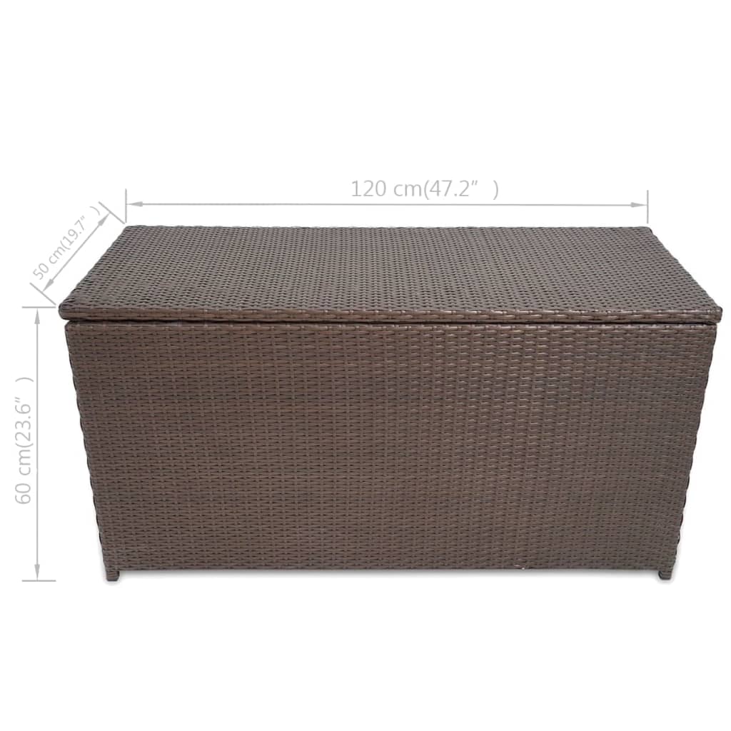 Tuinbox 120x50x60 cm poly rattan