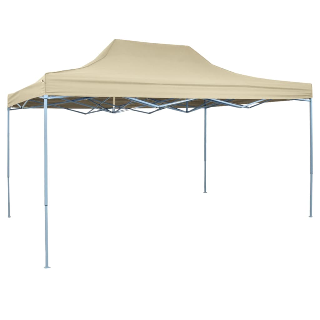 Tente pliante pop-up 3x4,5 m blanc crème