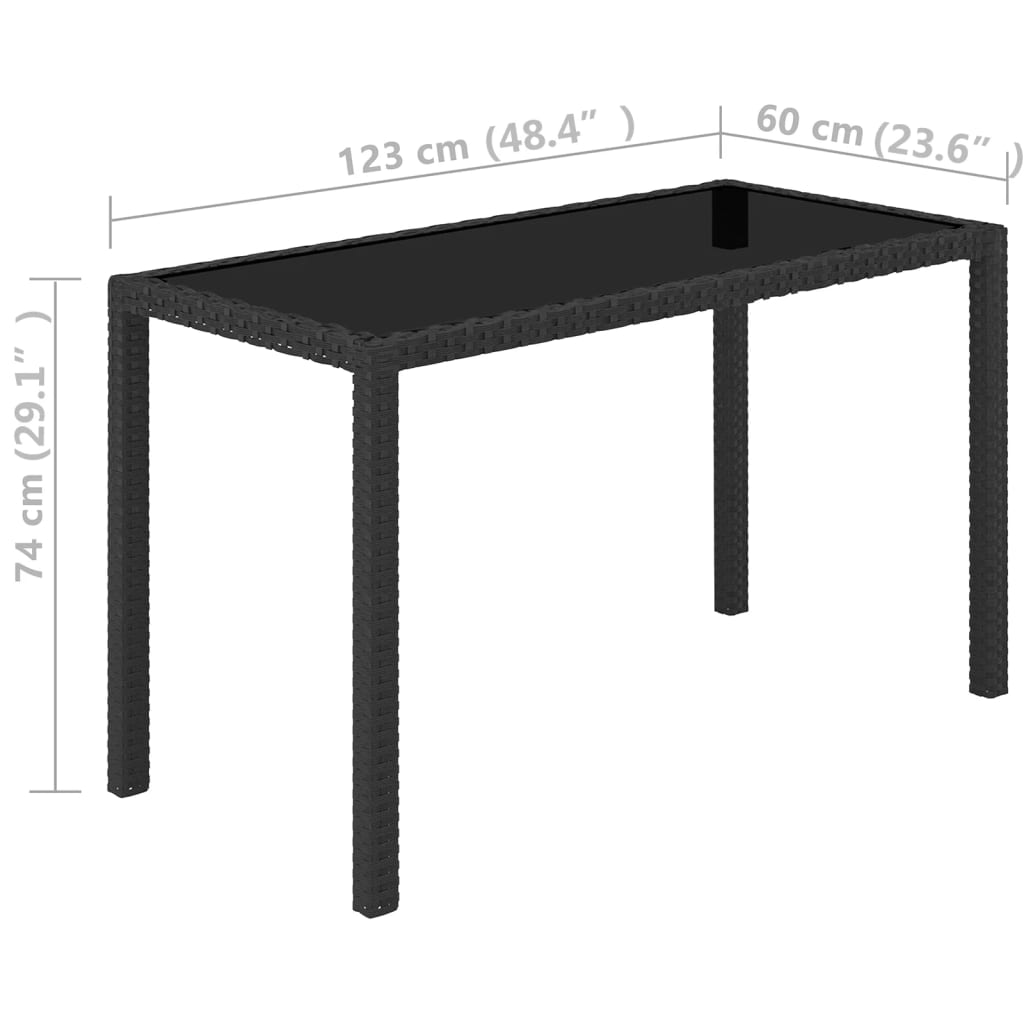 5-delige Tuinset met kussens poly rattan