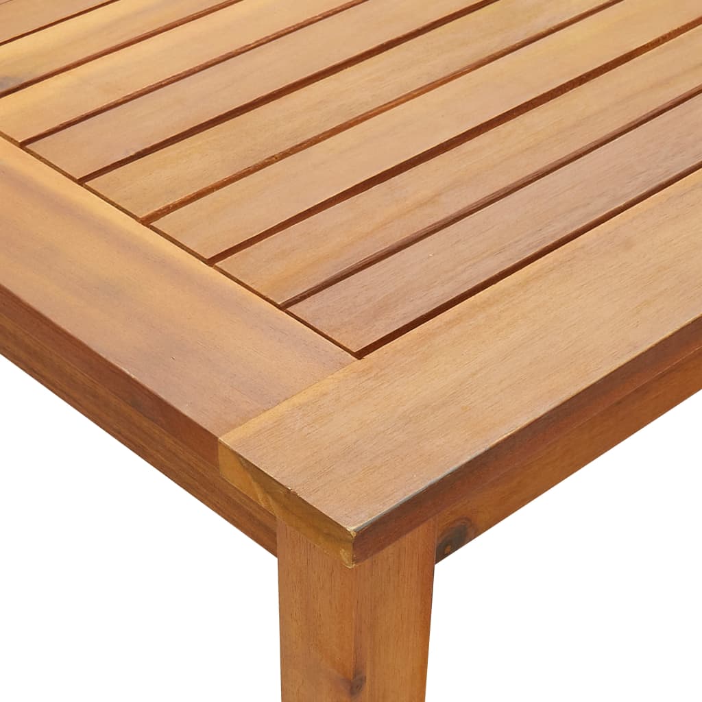 Table de jardin 150x90x74 cm en bois d'acacia massif