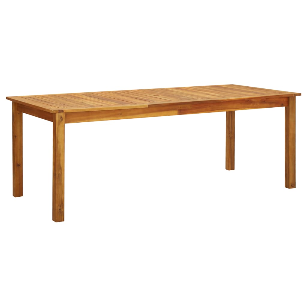 Table de jardin 200x100x75 cm en bois d'acacia massif