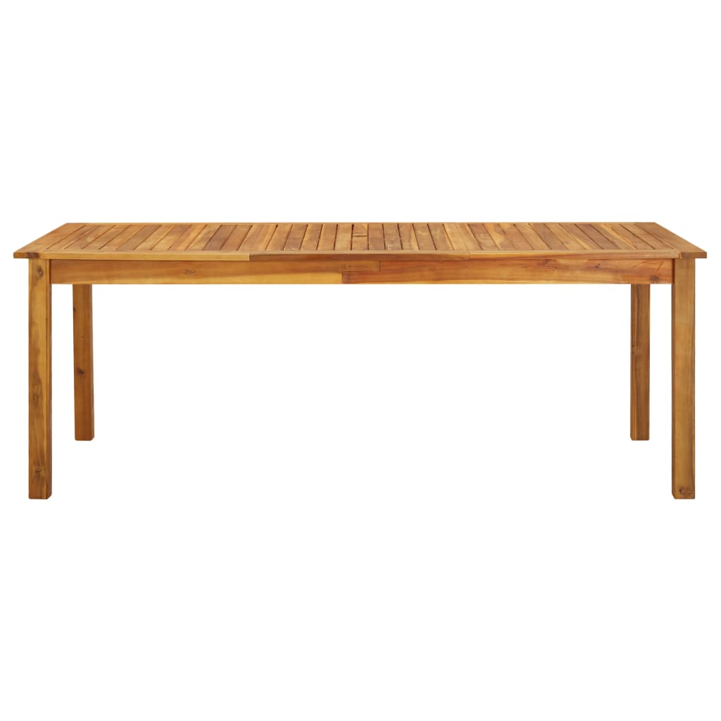 Table de jardin 200x100x75 cm en bois d'acacia massif