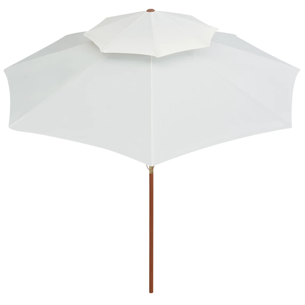 Parasol dubbeldekker met houten paal 270 cm