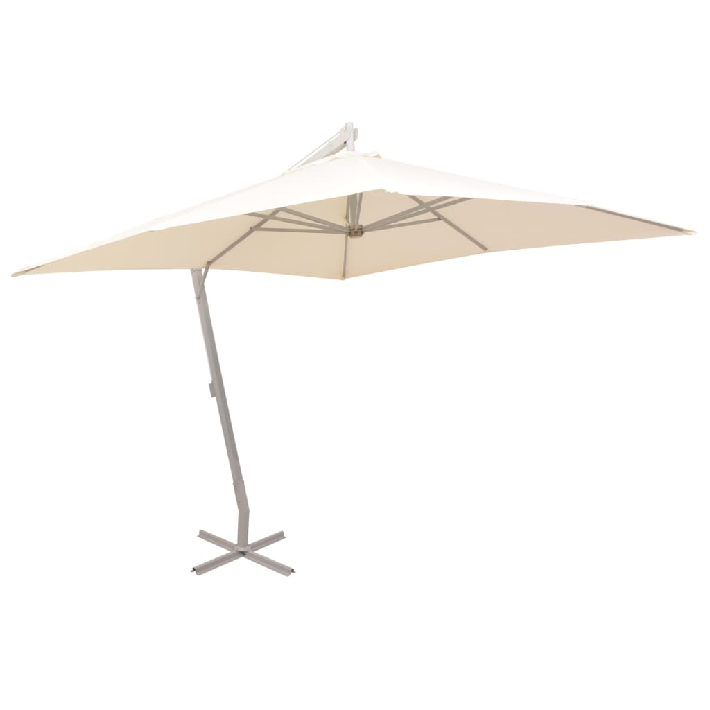 Zweefparasol met aluminium paal 300x300 cm groen