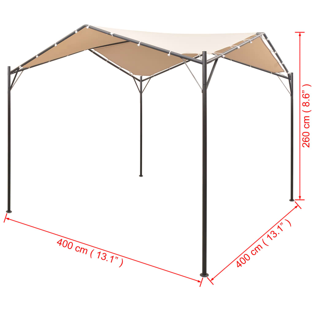 Tonnelle 3x3 m en acier