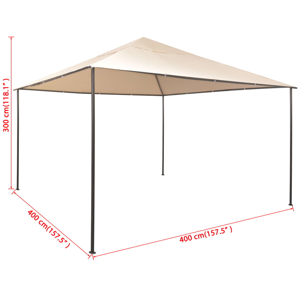 Tonnelle 3x3 m en acier