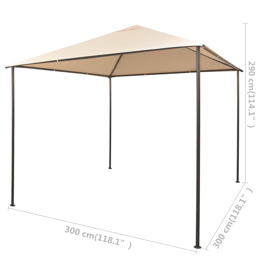 Tonnelle 3x3 m en acier