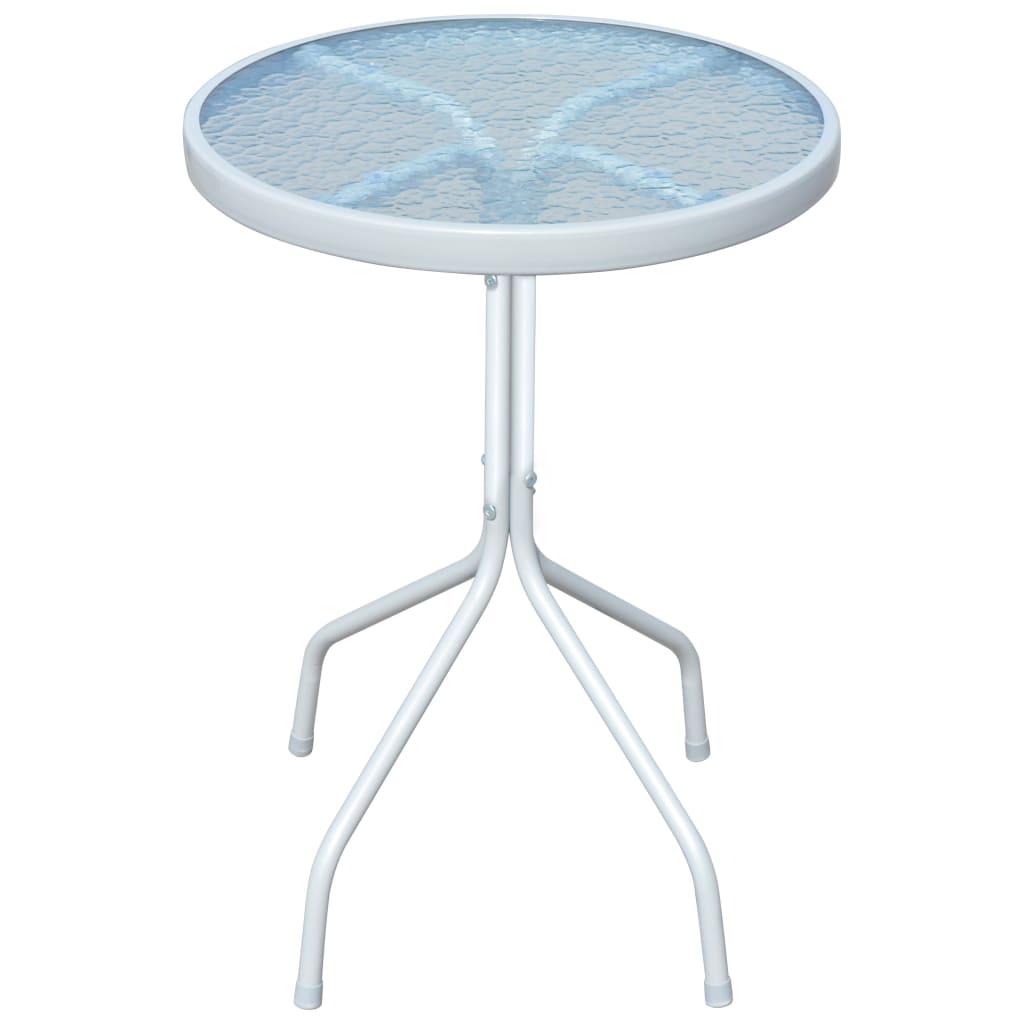 Table bistro 50x71 cm gris acier