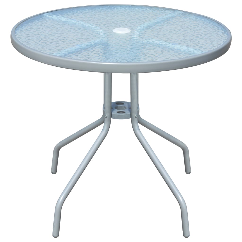 Table bistro 50x71 cm gris acier